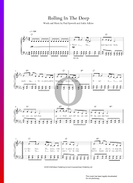 By aretha franklin , ariana grande , celine dion , lil wayne. Rolling In The Deep Noten Klavier Gesang Pdf Download Streamen Oktav