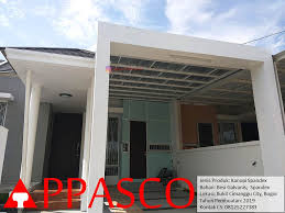 Kanopi besi galvanis minimalis modern plat talang atap upvc alderon #4 oleh konstruksi maju. Kanopi Minimalis Spandek Besi Galvanis Tiang Tembok Di Bukit Cimanggu City Di 2021 Kanopi Rumah Minimalis