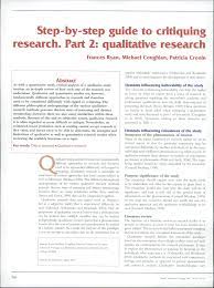 Doing qualitative research is not easy and may require a complete rethink of how research is conducted, particularly for researchers who are more familiar with quantitative approaches. Http Medical Coe Uh Edu Download Step By Step Guide To Critic Qual Research Pdf