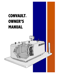 Convault Owner S Manual