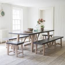 Shop our best selection of kitchen & dining room table sets with bench to reflect your style and inspire your home. Trestle Style Dining Tables Our Pick Of The Best Ideal Home