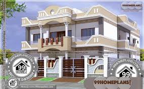 Architecture Plan For House With Double Story House Designs Indian Style Having 2 Floor 5 Total B Bungalow House Design Village House Design House Arch Design