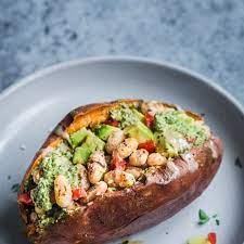 Combine walnuts, garlic, basil leaves, spinach, olive oil, lemon juice, nutritional yeast, and salt in a blender or food processor. Stuffed Breakfast Sweet Potatoes 5 Recipes Rainbow Plant Life