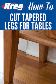 How To Create Tapers On A Miter Saw Adding Short Tapers Is A Great Way To Add Some Style To Table Legs Most O Woodworking Woodworking Saws Woodworking Plans