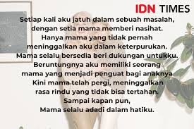 Ya rasulullah, masih adakah kebaikan yang dapat saya kerjakan untuk ibu bapak sesudah meninggalnya ? 11 Kata Mutiara Indah Untuk Ibu Yang Sudah Meninggal