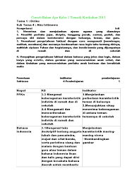 Selain itu juga soal tersebut berbasis format word. Contoh Bahan Ajar Kelas 1 Tematik Kurikulum 2013