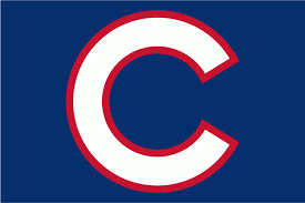Chicago Cubs Cap Logo 2007 Bp White C Outlined In Red On Blue Chicago Cubs Chicago Cubs Logo Cap Logo