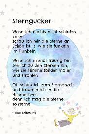 Sternengedicht Wenn Ich Nachts Nicht Schlafen Kann Kinder Gedichte Gedichte Fur Kinder Kindergedichte