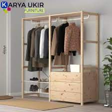 Rak Gantungan Baju Kayu Jati Rak Susun Rak Gantungan Baju