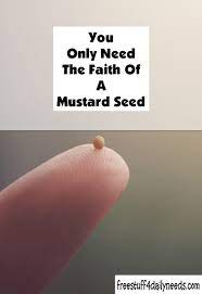 Nasb 1995 and he said to them, because of the littleness of your faith; You Only Need The Faith Of A Mustard Seed Free Stuff 4 Daily Needs