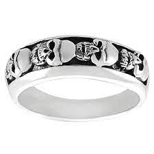 Mens Skull Ring Skull Jewelry For Father S Day Christmas Gifts And Beyond Mens Skull Rings Skull Engagement Ring Black Skull Ring