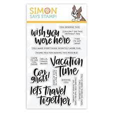 Simon Says Clear Stamps Vacation Time Sss101855 Good Vibes Preview Image Clear Stamps Simon Says Simon Says Stamp