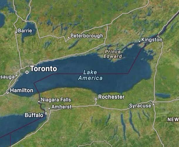 Google, Apple maps respond to Lake Ontario to Lake America name change