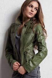 Reallycute Light Jackets For Women 29060230 Green Leather Jackets Leather Jackets Women Jackets For Women