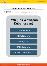1 18 Tentang Twk Dan Kisi Kisi Soal Twk Free Masterprima Id