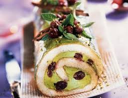 Buche A La Pistache Cannelle Et Griottes Recettes Recette Recette Pavlova Idee Dessert Delicieux Desserts