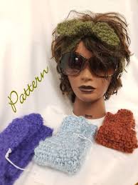 I Love Lucy Winter Headband Tie Headwrap Earwarmer PDF Pattern Crochet