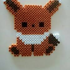 Pour obtenir la pierre d'évolution, vous devrez rassembler 9 fragments. Evoli Pokemon Pixel Art Hama Beads Par Stitchngeek