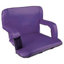 Wakeman Outdoors Purple Cushioned Wide Stadium Seat Chair Hw4500013 The Home Depot Purple Cushions Stadium Chairs Stadium Seats