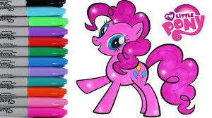 We just hope you don't run out of pink! My Little Pony Coloring Book Pages Pinkie Pie Toy Caboodle Youtube