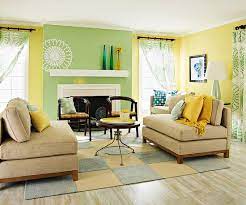 Before And After Living Room Makeover For Spring Yellow Living Room Living Room Green Spring Living Room