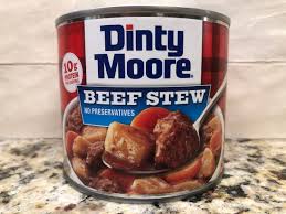 15, 20 and 38 ounces. Dinty Moore Beef Stew 20 Oz Can Brunswick Shepherd S Pie Heat And Eat Ebay