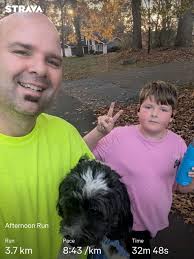 Parent and child progress in running and planning future races