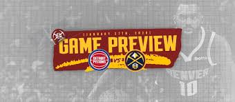 Nuggets host Pistons on Tuesday
