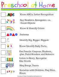 Preschool At Home Free Printable Checklist Meandmymomfriends Com Toddler Learning Activities Homeschool Preschool Preschool Learning