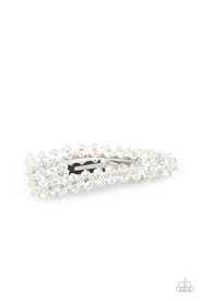 A wide variety of white hair accessories options are available to you, such as type, material. Paparazzi Accessories Just Follow The Glitter White Hair Clip Rochelle S Boutique Llc
