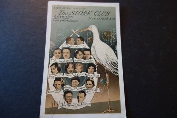 Stork Club Poster 1940s Retro Reproduction Framable Print - New York Famous  Dining and Entertainment Many Sizes Enjoy Some Rat Pack Style - Etsy