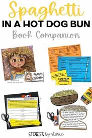 Spaghetti In A Hot Dog Bun Activities In 2020 Hot Dog Buns Book Companion Feelings Activities