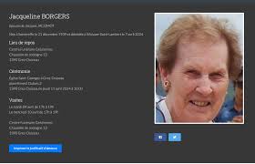 Passing of Jacqueline Jacqmot, a Belgian friend
