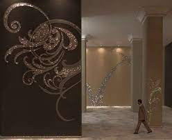 A tiffany wall sconce light can add indirect ambiance and provide decorative wall lighting without taking up much space. Shimmering Wall Decals Tiffany Wallcoverings Feature Crystallized Swarovski Elements