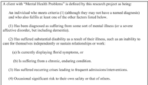 Importantly, the significance of the study should also be written with. Study Definition Of Mental Health Problem Download Scientific Diagram