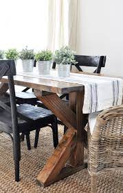 10 narrow dining table with bench for modern & rustic kitchen nook. 20 Gorgeous Diy Dining Table Ideas And Plans The House Of Wood