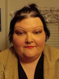 Playing with makeup and eyebrow styles