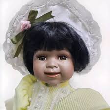 JANIE BENNETT LIMITED Edition African American Porcelain Doll 23" Cloth  Body $39.95