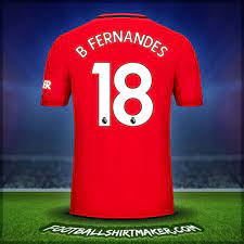 Manchester United Jersey 2019 20 Number 18 B Fernandes Manchester United Custom Football Shirts Manchester United Shirt