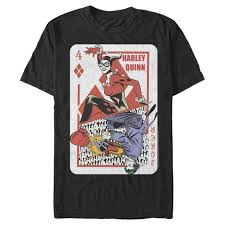 Honey is free and works in seconds. Men S Batman Harley Quinn Joker Poker Card T Shirt Target