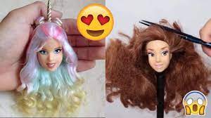 Barbie Hair Barbie Hairstyle Tutorial Barbie Hair Color Transformation