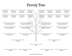 Free Family Tree Templates For A Projects