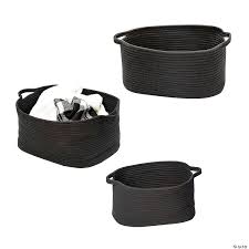 Think about all the things that we don't use on a daily basis or only use seasonally—no need to stress because we have a massive inventory of storage containers to browse. Honey Can Do 3 Piece Cotton Coil Baskets Black Oriental Trading