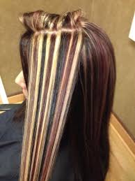 Women with black hair are always looking for new ways to diversify their image. Red Hair With Black And Blonde Highlights Hairstyles Vip