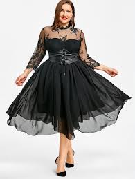 Plus Size Lace Panel Gothic Dress Plus Size Gothic Dresses Plus Size Dresses Plus Size Vintage Dresses