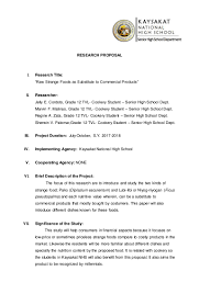 These include a senior colleague, a professor from a different department, a research adviser or even an employer. Example Of A Research Proposal