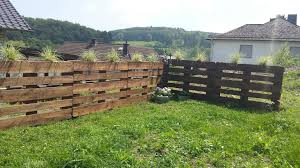 Paletten Zaun Mit Pflanzen Pflanzen Zaun Gartentor