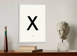 Letter X - Poster | Wall Art Print | Posterscape