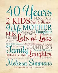 40th Birthday Ideas For Sister 40 Years Old 40th Birthday Gift Any Year Personalized Gift Etsy In 2020 40th Birthday Gifts 40th Birthday Presents Best Friend Birthday