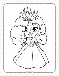 When it comes to girls, they should be very beautiful and girlish. Printable Cute Princess Coloring Pages For Girls